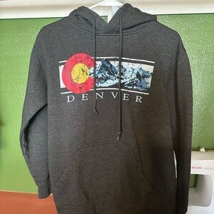 Gray Denver Graphic Hoodie